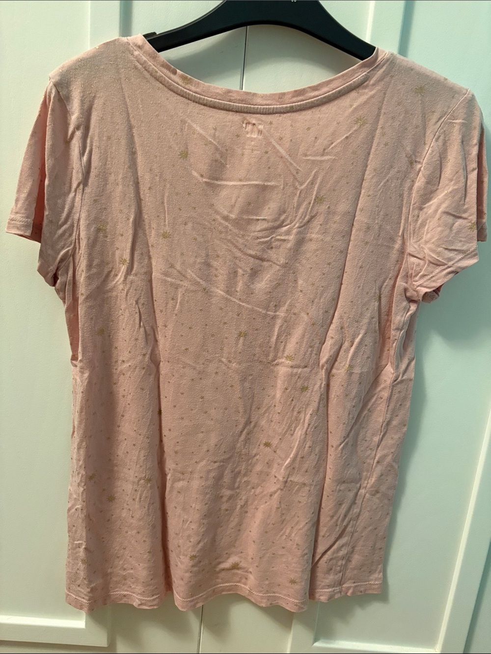 GAP Soft Pink Short Sleeve V-Neck Tee - Picture 2 of 3